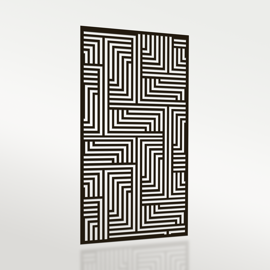 Lines Geometric Garden Privacy Screen [GEO1]