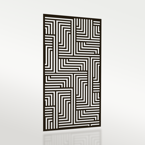 Lines Geometric Garden Privacy Screen [GEO1]