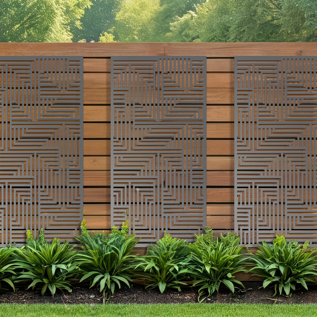 Lines Geometric Garden Privacy Screen [GEO1]